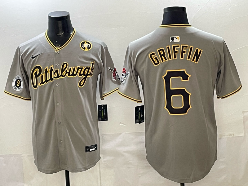 Men Pittsburgh Pirates #6 Griffin grey Game 2026 Nike MLB Jersey 0401006